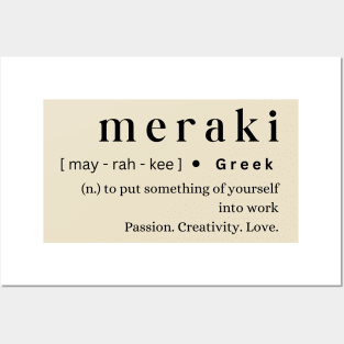 Meraki Posters and Art